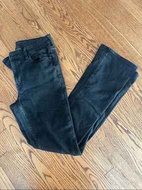 American Eagle Women’s Black High Rise Skinny Kick Jeans - Size 10 Long